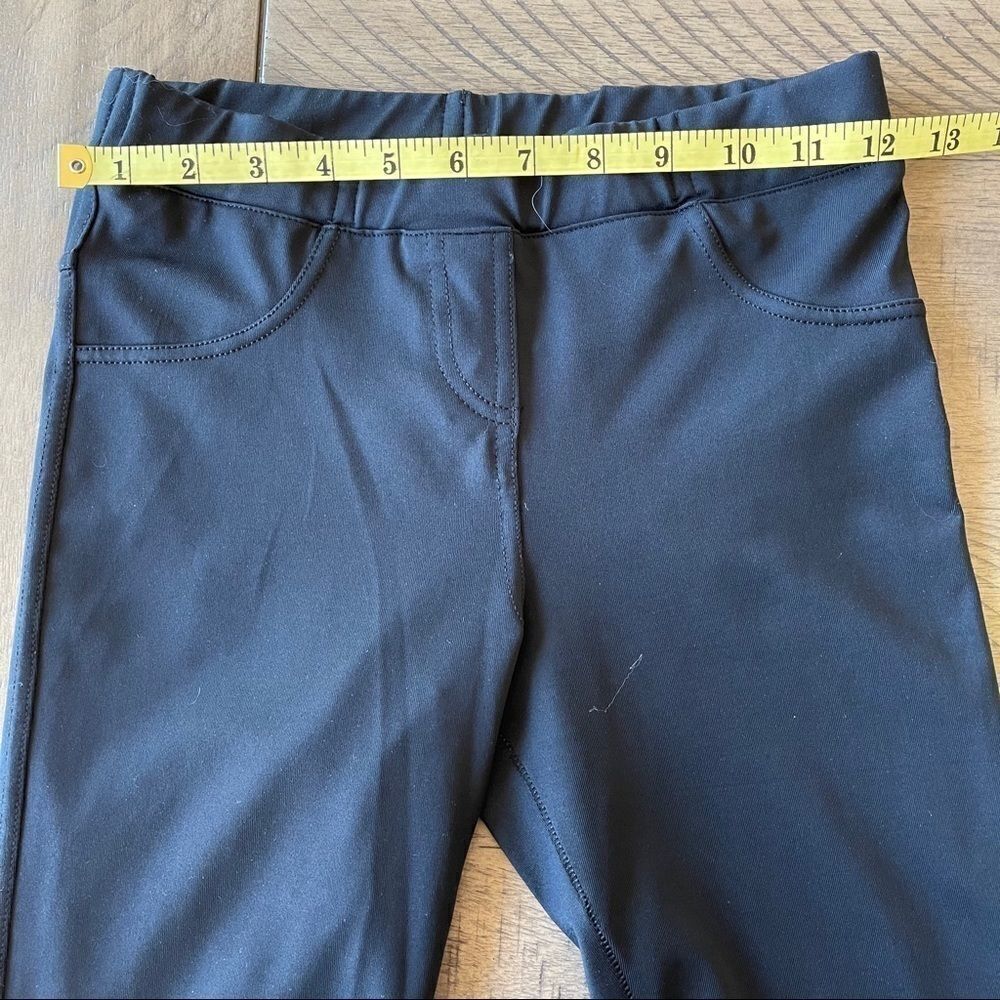 ‎Girl's Black Leggings with Rhinestone Pocket - Picture 4 of 8
